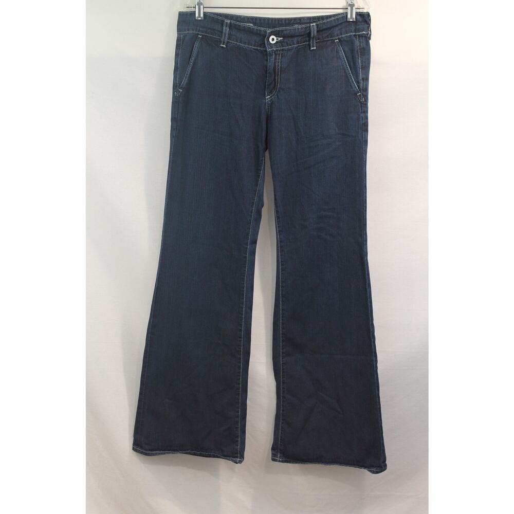 AG Adriano Goldschmied Pants The Everette Trouser Womens 28R Blue Denim USA